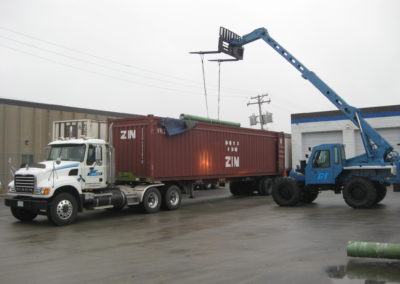 G&T enterprises unloading truck